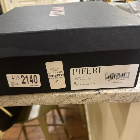 NIB Piferi Nude Caramel Fantasia Strappy Heels Sandals - Picture 7 of 7